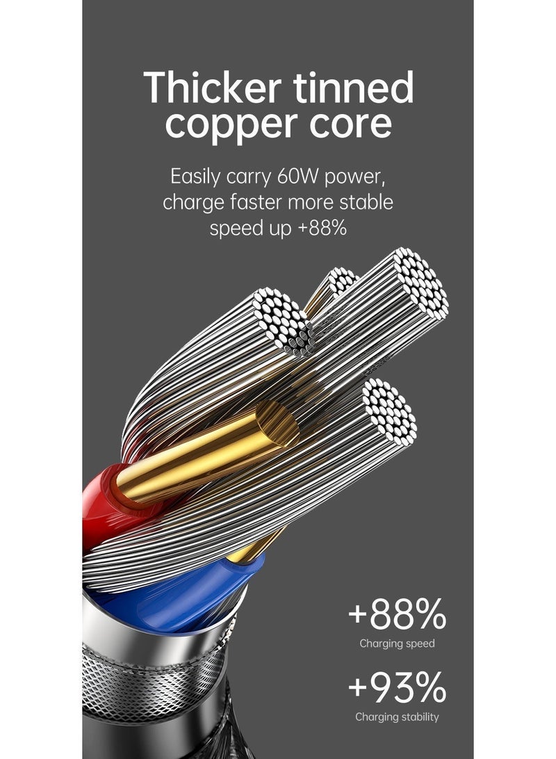 أسبور كيبل  جوال ASPOR AC-38 متعدد المنافذ 6 في 1 – الحل المثالي لجميع أجهزتك - Image 4