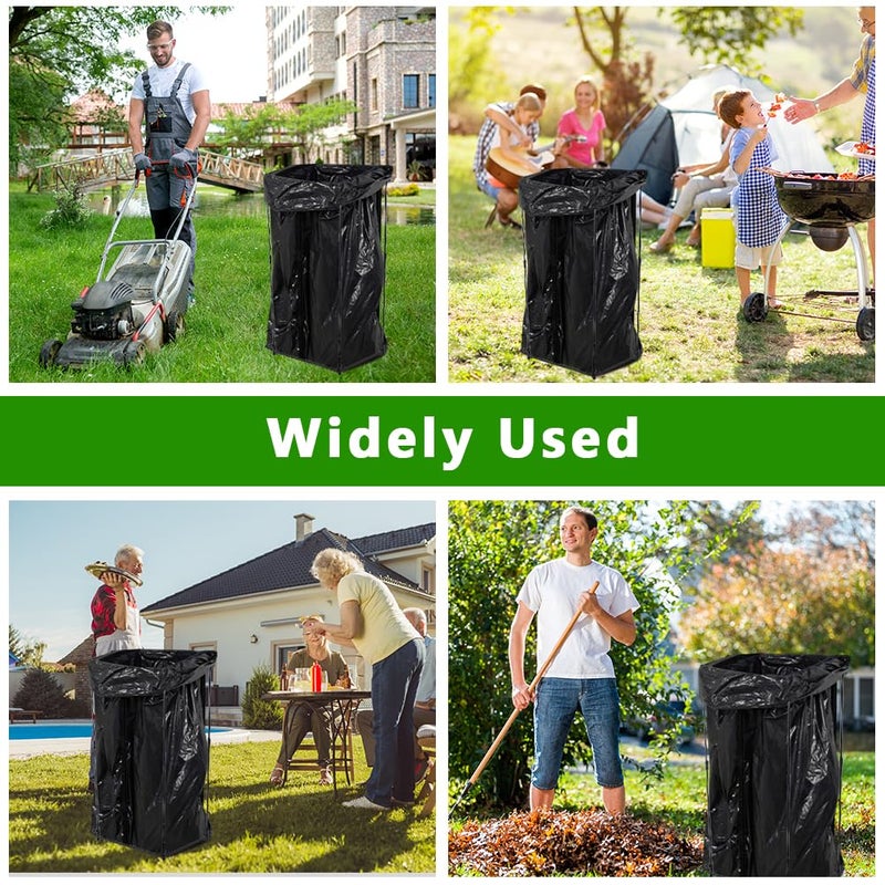 viterlight Trash Bag Holder, Metal Garbage Bag Holder, 30-45 Gallon Portable Trash Bag Holder Stand, Multi-use Leaf Bag Holder for Yard, Camping, Party, Wedding - Image 4