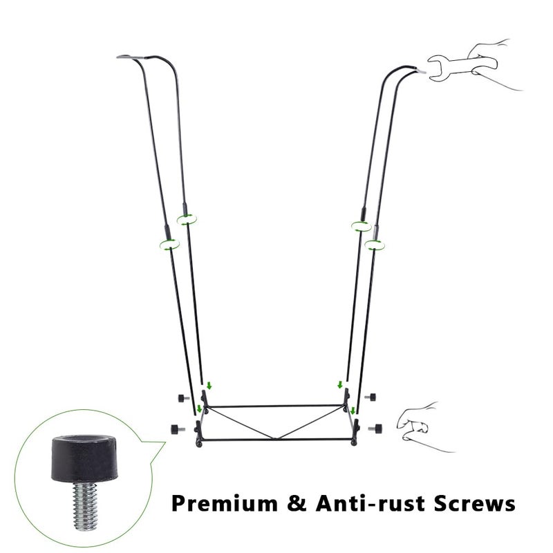 viterlight Trash Bag Holder, Metal Garbage Bag Holder, 30-45 Gallon Portable Trash Bag Holder Stand, Multi-use Leaf Bag Holder for Yard, Camping, Party, Wedding - Image 5