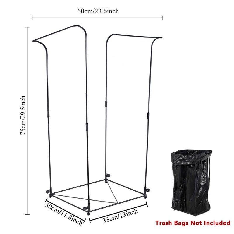 viterlight Trash Bag Holder, Metal Garbage Bag Holder, 30-45 Gallon Portable Trash Bag Holder Stand, Multi-use Leaf Bag Holder for Yard, Camping, Party, Wedding - Image 2