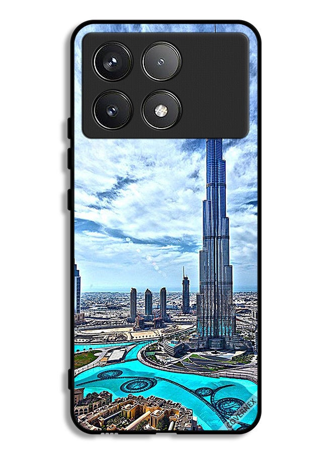 Covernex Xiaomi Poco F6 Pro Protective Case Cover Burj Khalifa Tower Touching Clouds - Image 1