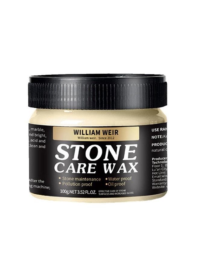 WILLIAM WEIR Stone Care Wax Furniture Polish and Restoration Stone Seasoning, Suit for Marble Furniture, Ceramic Tiles, Stone Floor, Stone Walls, Stone Polish Protection  - Image 2