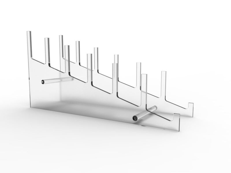 FixtureDisplaysÂ® Large Multiple Plate Display Rack Clear Holder 10748 - Image 1