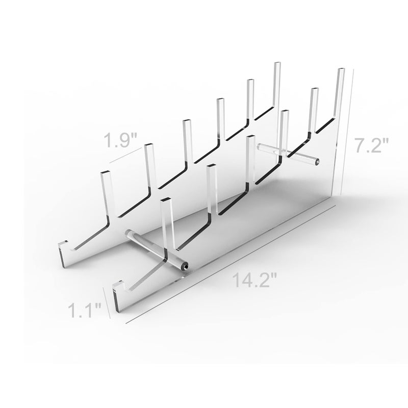 FixtureDisplaysÂ® Large Multiple Plate Display Rack Clear Holder 10748 - Image 3