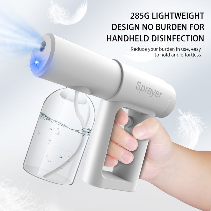 280mL Nano Atomizer Mist Handheld USB Rechargeable Nano Sprayer Fogger Portable Electric Sprayer for Home School Office Garden 6.5ft Range - Image 2
