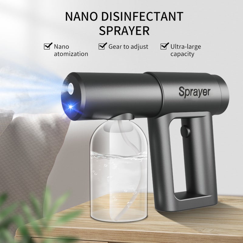 280mL Nano Atomizer Mist Handheld USB Rechargeable Nano Sprayer Fogger Portable Electric Sprayer for Home School Office Garden 6.5ft Range - Image 4