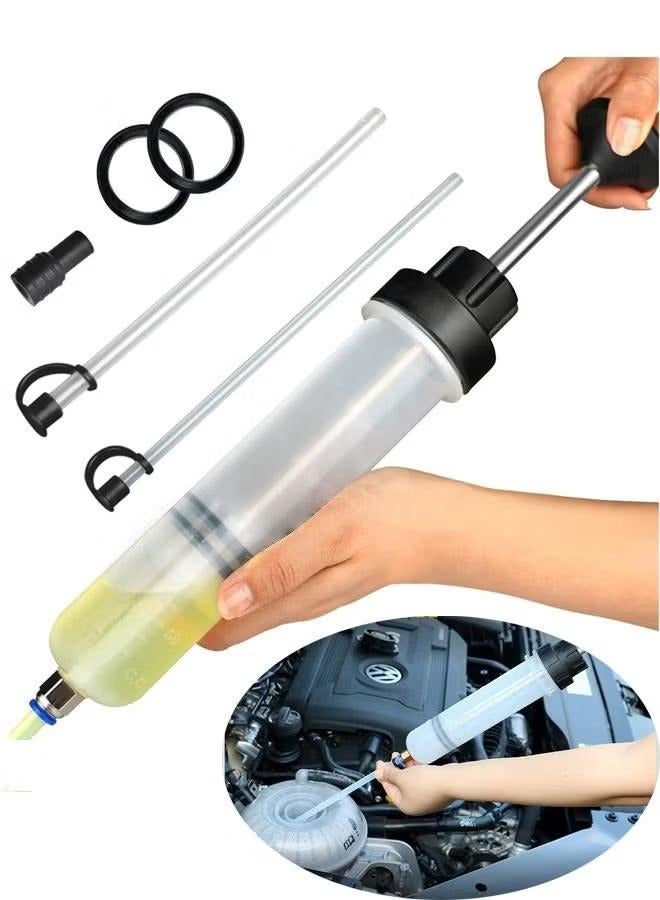 XiuWoo 200cc Fluid Extractor, Automotive Fluid Extractor Pump, Oil Extractor Oil Syringe, Manual Fuel Suction & Filler, Fluid Change Evacuator, Auto Car Brake Fluid Oil Change Replacement Tool  - Image 1