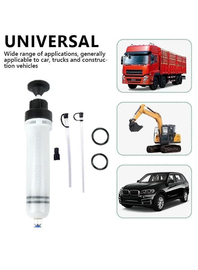 XiuWoo 200cc Fluid Extractor, Automotive Fluid Extractor Pump, Oil Extractor Oil Syringe, Manual Fuel Suction & Filler, Fluid Change Evacuator, Auto Car Brake Fluid Oil Change Replacement Tool  - Image 3