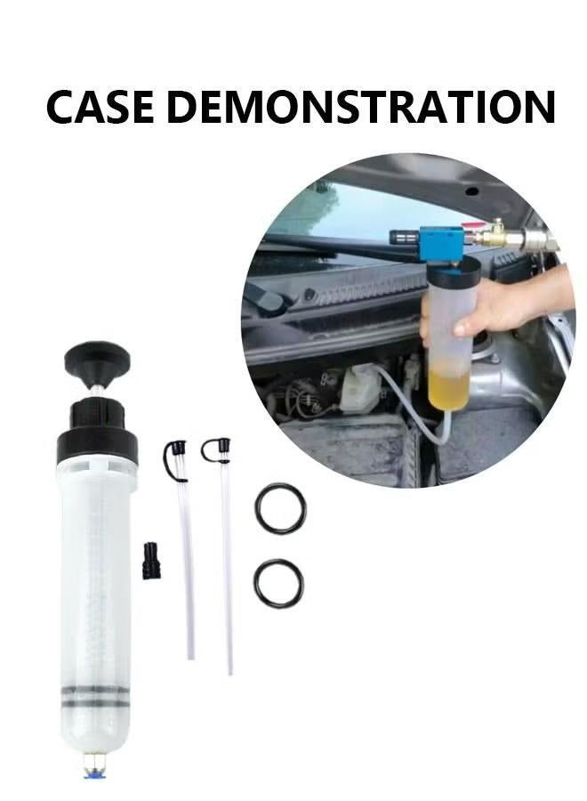 XiuWoo 200cc Fluid Extractor, Automotive Fluid Extractor Pump, Oil Extractor Oil Syringe, Manual Fuel Suction & Filler, Fluid Change Evacuator, Auto Car Brake Fluid Oil Change Replacement Tool  - Image 5