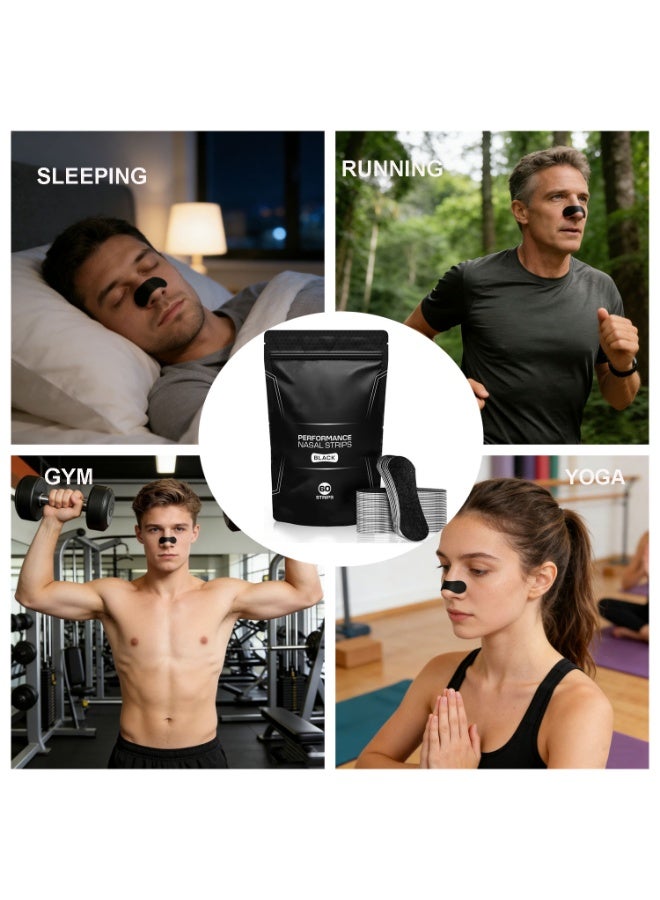 60 Pack Nose Strips - Extra Strength Nasal Strips for Snoring, Breathing and Exercise , Nose Tape for Sleeping - Image 5