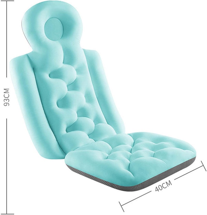 klarakoFull Body Bath Pillow, Bath Tub Pillow,Spa Bathtub Pillow Ergonomic Cushion for Head Neck Shoulder Back Support, Bath Accessories, Soft & Quick Drying klarakoBule 2 - Image 3