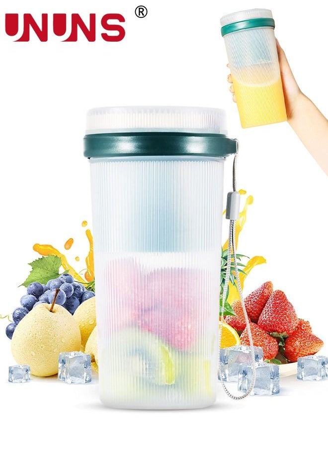 UNUNS - Portable Electric Juicer Blender,350ML Personal Blender For Shakes And Smoothies With USB Rechargeable,12.3oz Handheld Blender - Image 1
