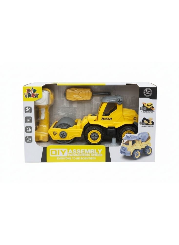 Premium DIY Construction Vehicle Assembly Toy – Yellow Engineering Truck with Tools for Kids - Image 1