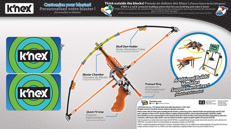 K'NEX KNEX KForce Battle Bow Build and Blast Set  Blue for 815 years - Image 3