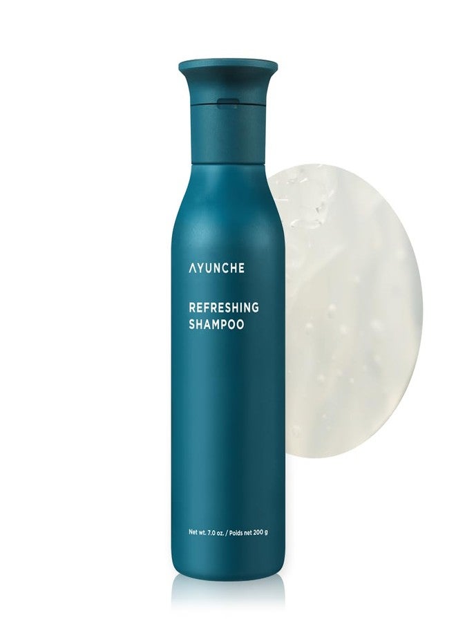 AYUNCHE Refreshing Shampoo for Clean Oily Scalp, 7.1oz - Deep Purifying & Cool Down, Powerful Cooling & Deep Cleansing, Anti-Dandruff Shampoo, Korean Salon Brand - Image 1