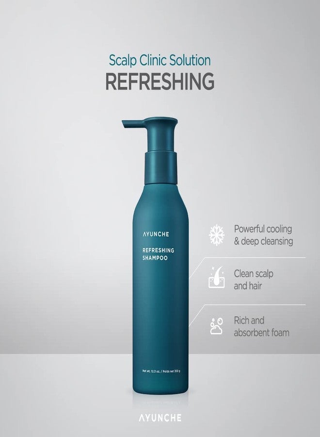 AYUNCHE Refreshing Shampoo for Clean Oily Scalp, 7.1oz - Deep Purifying & Cool Down, Powerful Cooling & Deep Cleansing, Anti-Dandruff Shampoo, Korean Salon Brand - Image 2