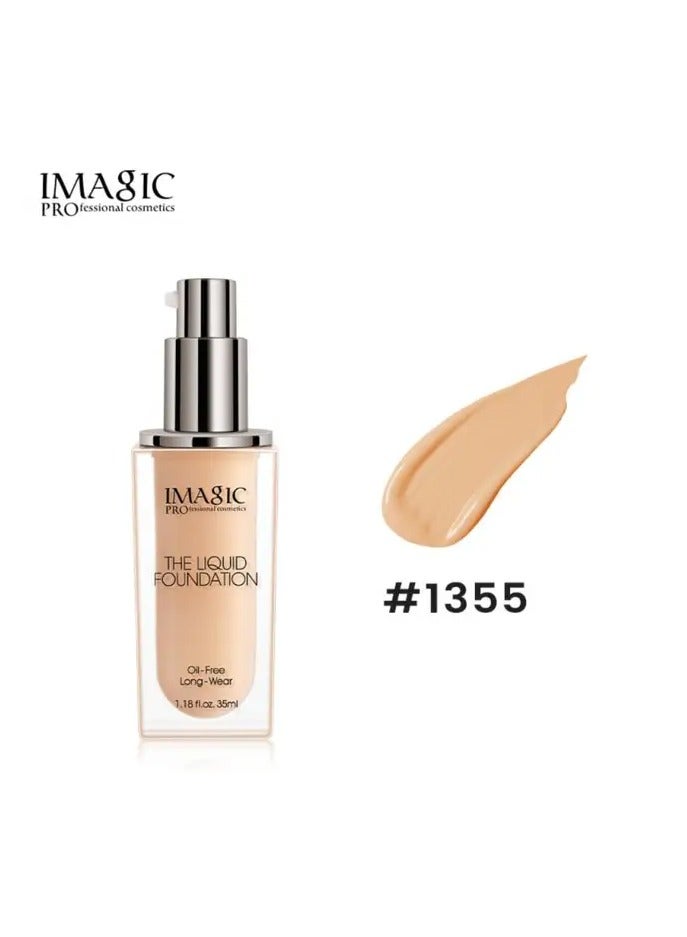 إيماجيك كريم أساس سائل خالٍ من الزيوت من IMAGIC | تغطية كاملة، لمسة نهائية غير لامعة | تركيبة خفيفة الوزن تدوم طويلاً لجميع أنواع البشرة (1355) - Image 1