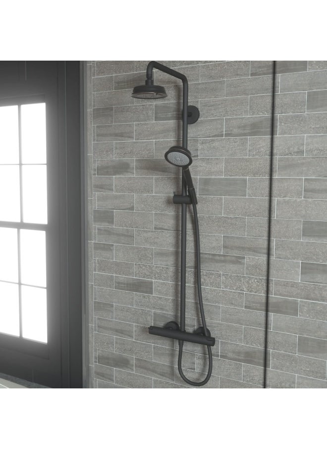 Hansgrohe Croma 100 Classic 5 Inch Showerhead Low Flow Classic 3 Spray Full Pulsating Massage Intense Turbo Water Saving With Quickclean In Rubbed Bronze  - Image 2