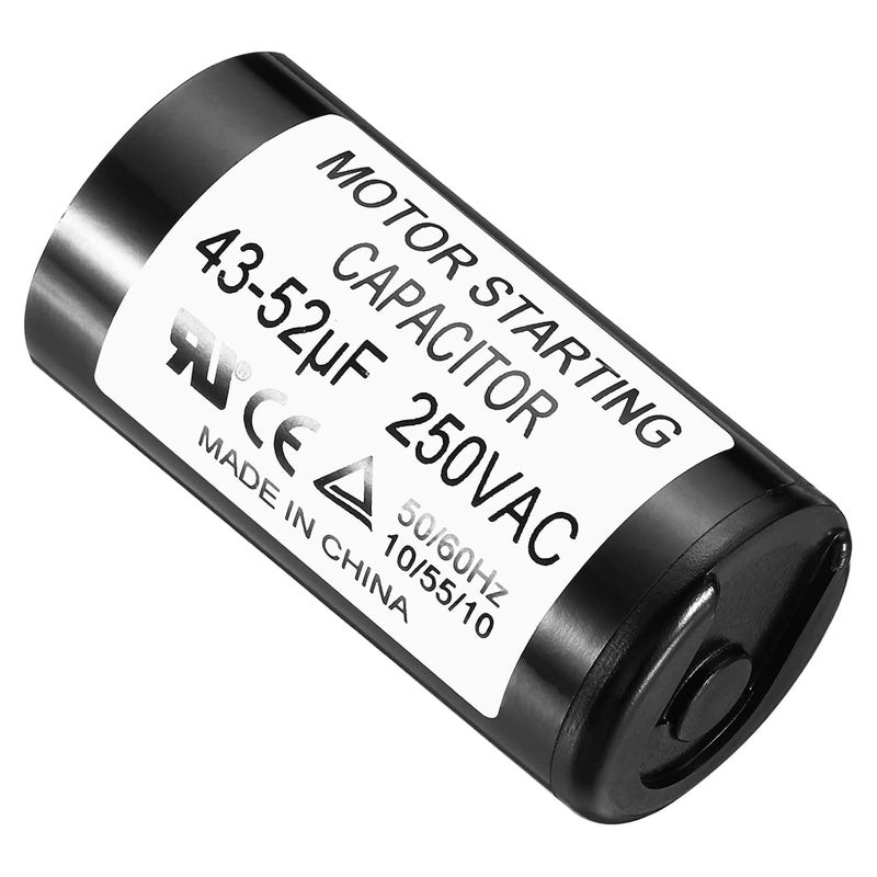 PATIKIL Motor Start Capacitor, 43-52uF/Mfd 250V 50/60Hz CD60 Run Capacitor for Electric Motor Start - Image 3