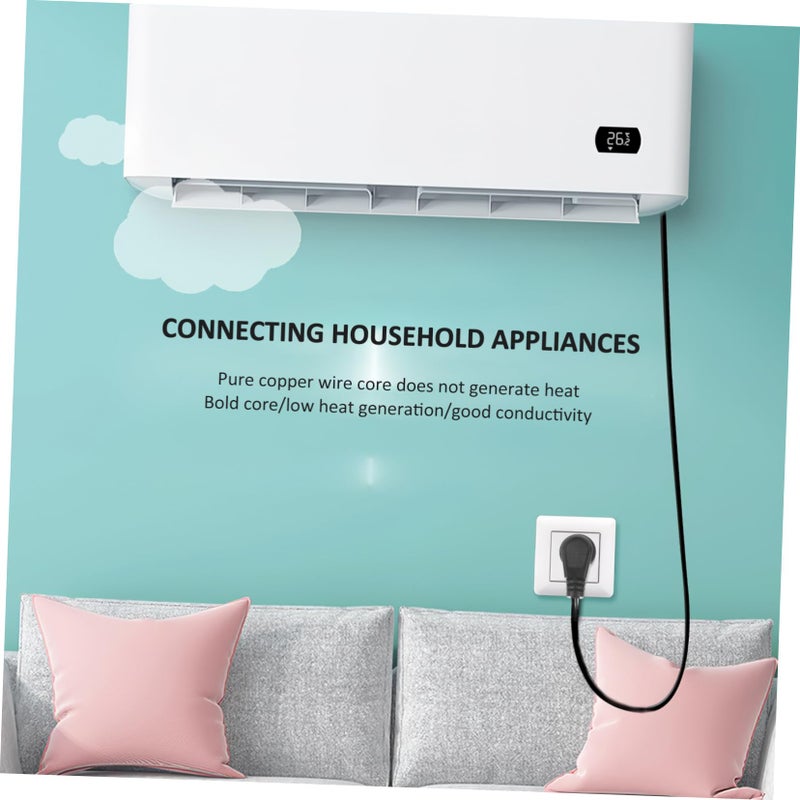 Low Profile Flat Power Extension Cord For TV Computer Projector Behind Furniture - Image 5