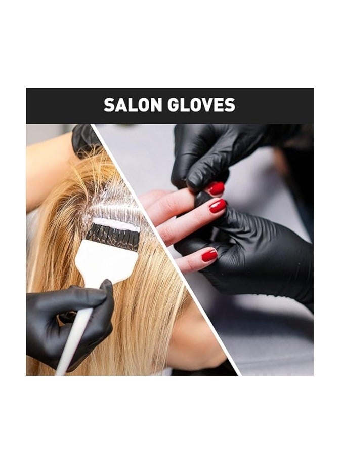 Vinyl Disposable gloves black latex free vinyl gloves suitable for home use food handling laboratory work and other uses Boxed pack of 50 pieces - Image 3