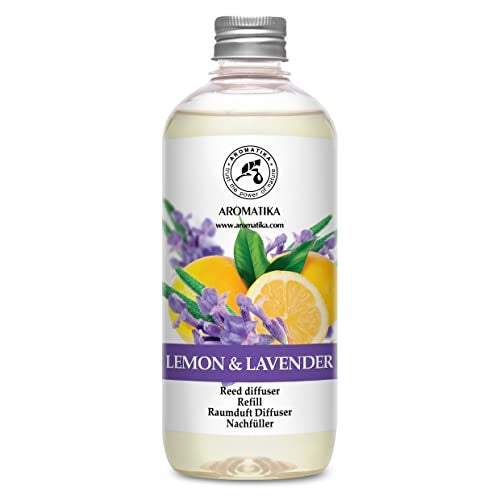 Aromatika Reed Diffuser Refill Lemon-Lavender 17 Fl Oz - Room Diffuser Refill - Fresh & Long Lasting Fragrance - Image 1