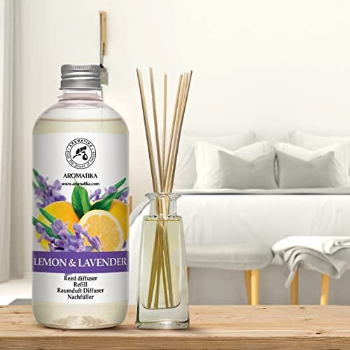 Aromatika Reed Diffuser Refill Lemon-Lavender 17 Fl Oz - Room Diffuser Refill - Fresh & Long Lasting Fragrance - Image 3