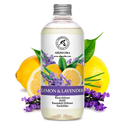 Aromatika Reed Diffuser Refill Lemon-Lavender 17 Fl Oz - Room Diffuser Refill - Fresh & Long Lasting Fragrance - Image 2