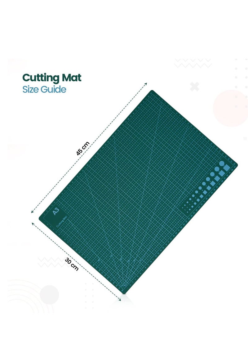 Excefore - Cutting Mat Craft Mat, Self-Healing Craft Cutting Mat, Accurate Guide Grid Lines Design for Cutting Fabric, for Arts and Crafts, Sewing, Quilting and Scrapbooking Projects - Image 1