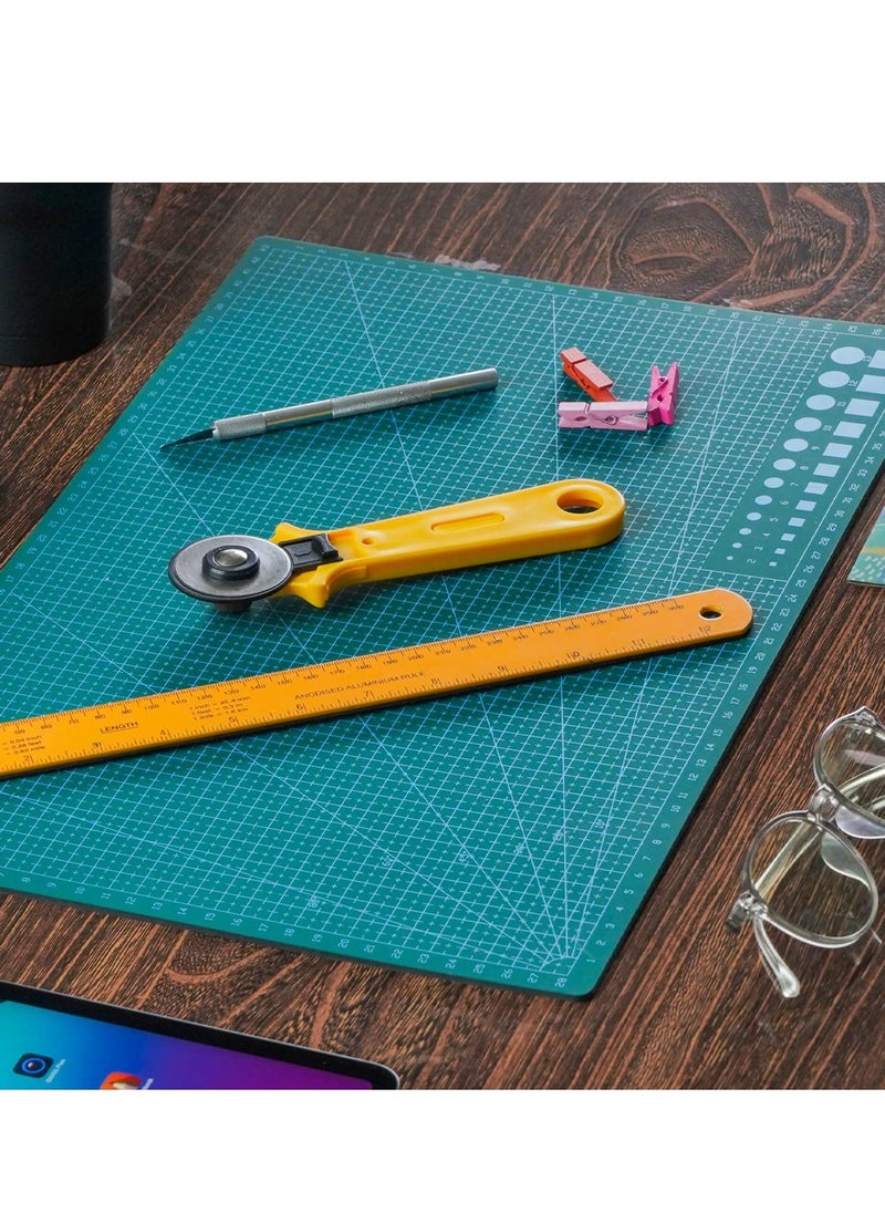 Excefore - Cutting Mat Craft Mat, Self-Healing Craft Cutting Mat, Accurate Guide Grid Lines Design for Cutting Fabric, for Arts and Crafts, Sewing, Quilting and Scrapbooking Projects - Image 1