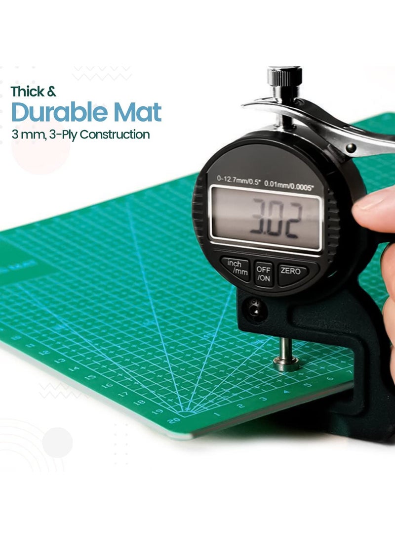 Excefore - Cutting Mat Craft Mat, Self-Healing Craft Cutting Mat, Accurate Guide Grid Lines Design for Cutting Fabric, for Arts and Crafts, Sewing, Quilting and Scrapbooking Projects - Image 1