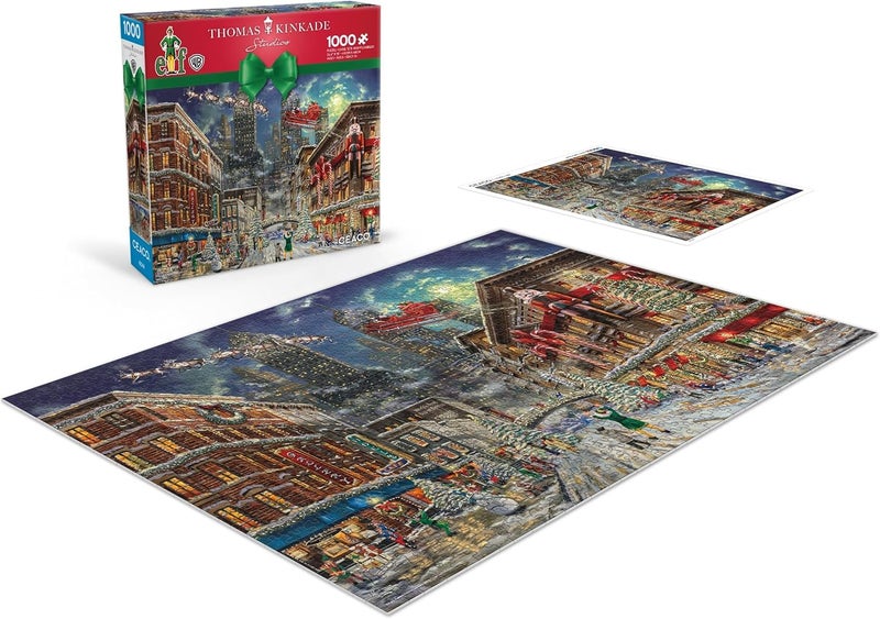 Ceaco Thomas Kinkade Christmas Elf 1000 Piece Jigsaw Puzzle - Image 3