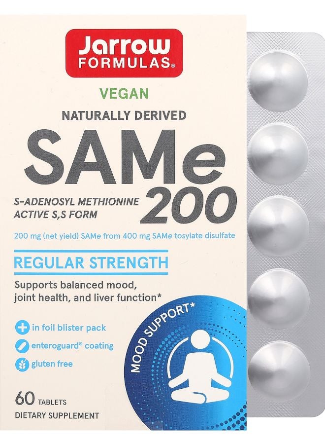 jarrow formulas SAMe 200 200 mg 60 Tablets