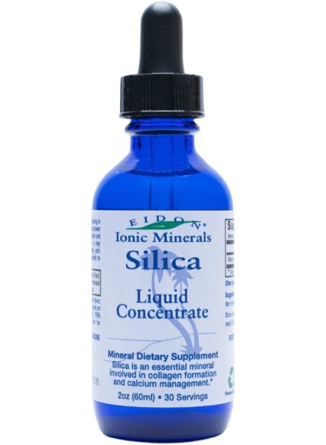 Eidon Ionic Minerals Eidon Mineral Supplements, Ionic Minerals, Silica, Liquid Concentrate, 2 Oz (60 Ml) - Image 1