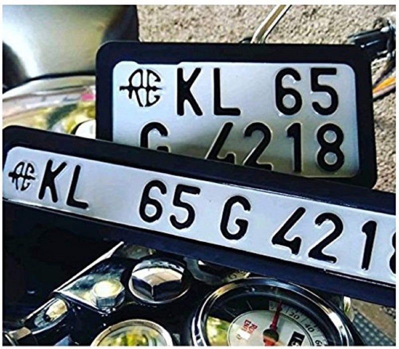 SW Bike Number Plate Frame Set of Two (Front and Back) for All Bike/Scooty - Image 5