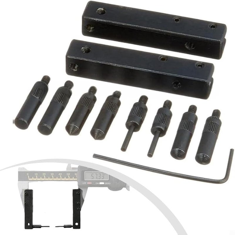 Digital Caliper Accessories Kit 8 Measuring Points 2 Clamps 1 Wrench for Internal External Groove Step Measurement - Image 5