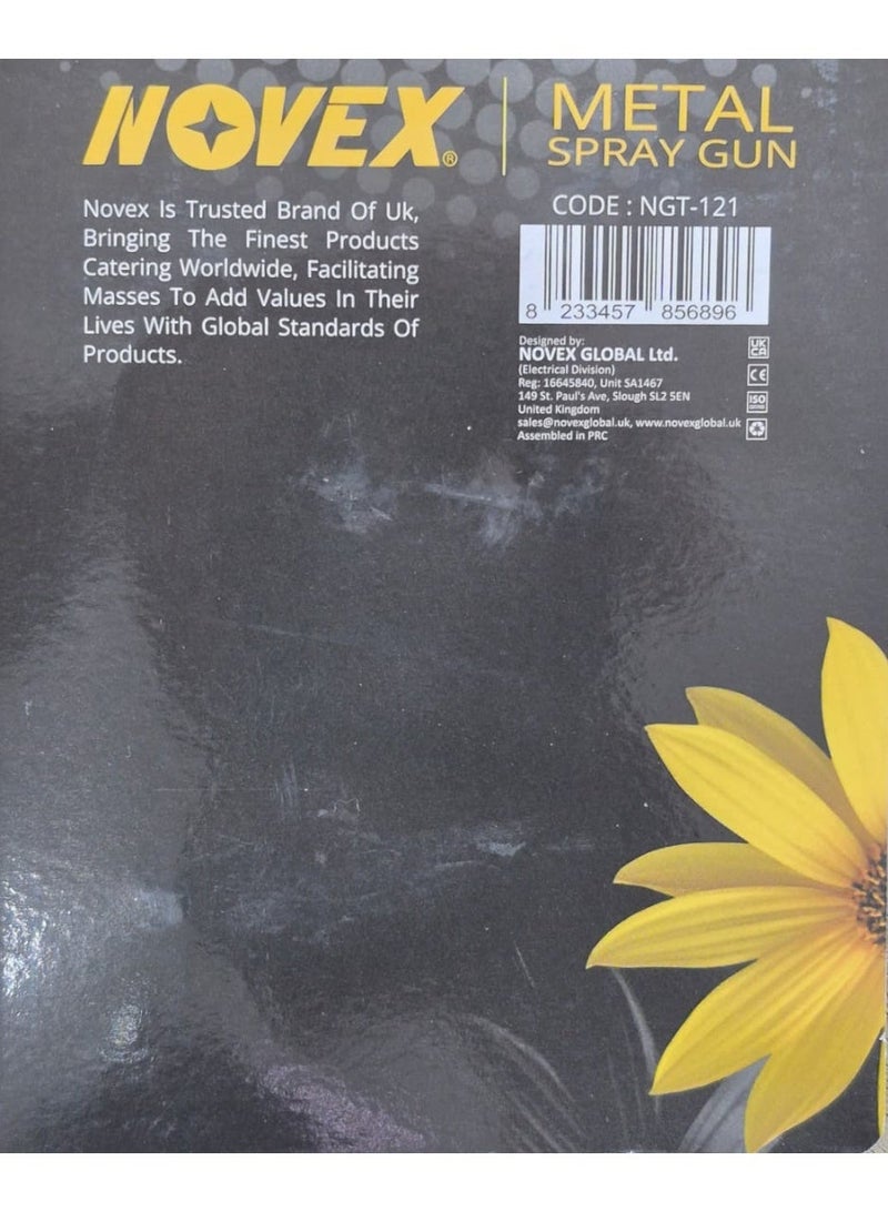 نوفيكس مسدس رش معدني من NOVEX – فوهة نحاسية للخدمة الشاقة (NGT-121) - Image 5