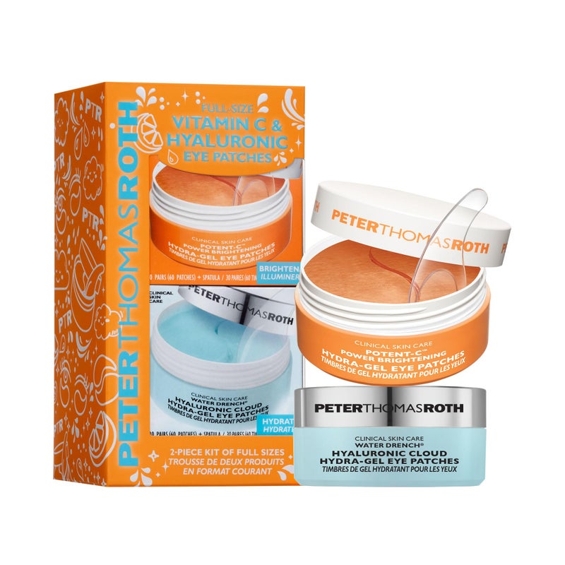 Peter Thomas Roth | Full-Size Vitamin C & Hyaluronic Eye Patches 2-Piece Kit - Image 1
