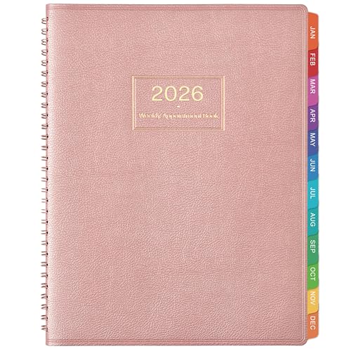Artfan كتاب المواعيد/المخطط 2026 - كتاب المواعيد الأسبوعي 2026، يناير 2026 - ديسمبر 2026، 9"x 11"، مخطط يومي/ساعة 2026 - Image 1