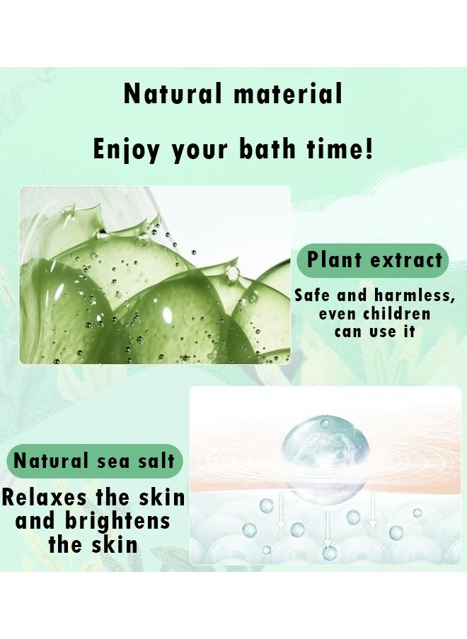 ZCM-HAPPY Box of 12 Bath Salt Balls, Plant and Flower Scented Bath Bombs with Sea Salt Aromatherapy, Moisturizing Natural Bath Fizzies for Deep Skin Cleansing and Long-Lasting Fragrance  - Image 3