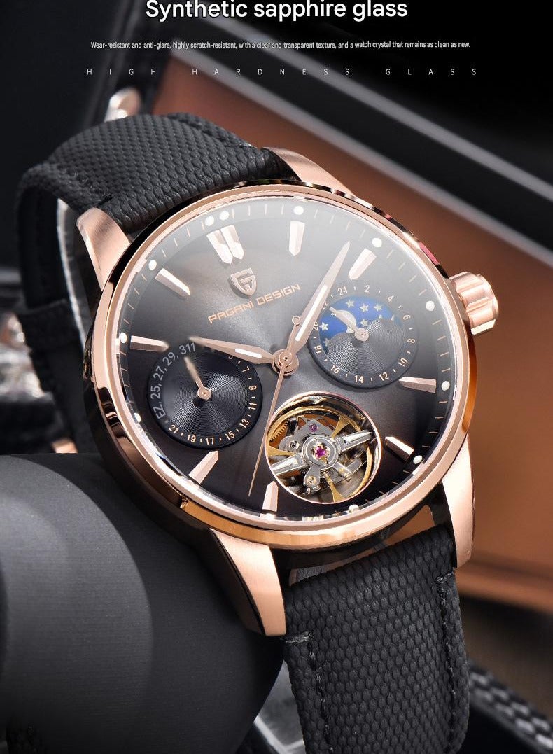 PAGANI DESIGN Men's 41MM 100M Waterproof Automatic Mechanical Watch Sapphire Crystal luminous Sports Watch - Image 4