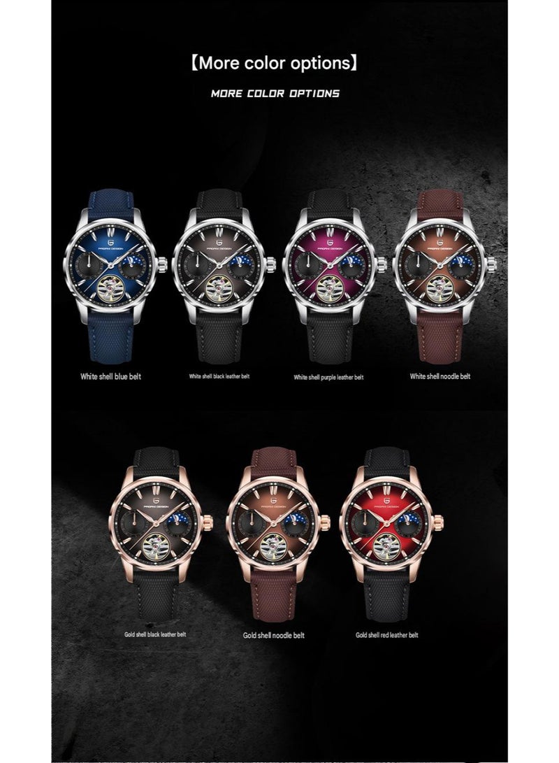 PAGANI DESIGN Men's 41MM 100M Waterproof Automatic Mechanical Watch Sapphire Crystal luminous Sports Watch - Image 3