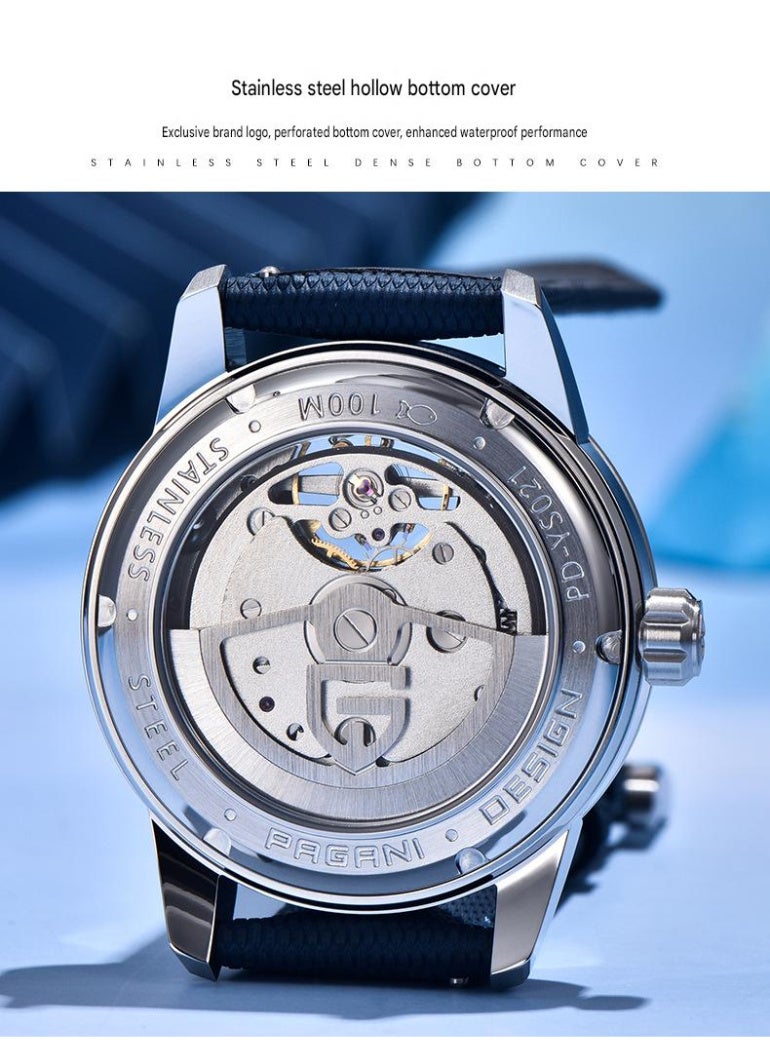 PAGANI DESIGN Men's 41MM 100M Waterproof Automatic Mechanical Watch Sapphire Crystal luminous Sports Watch - Image 5