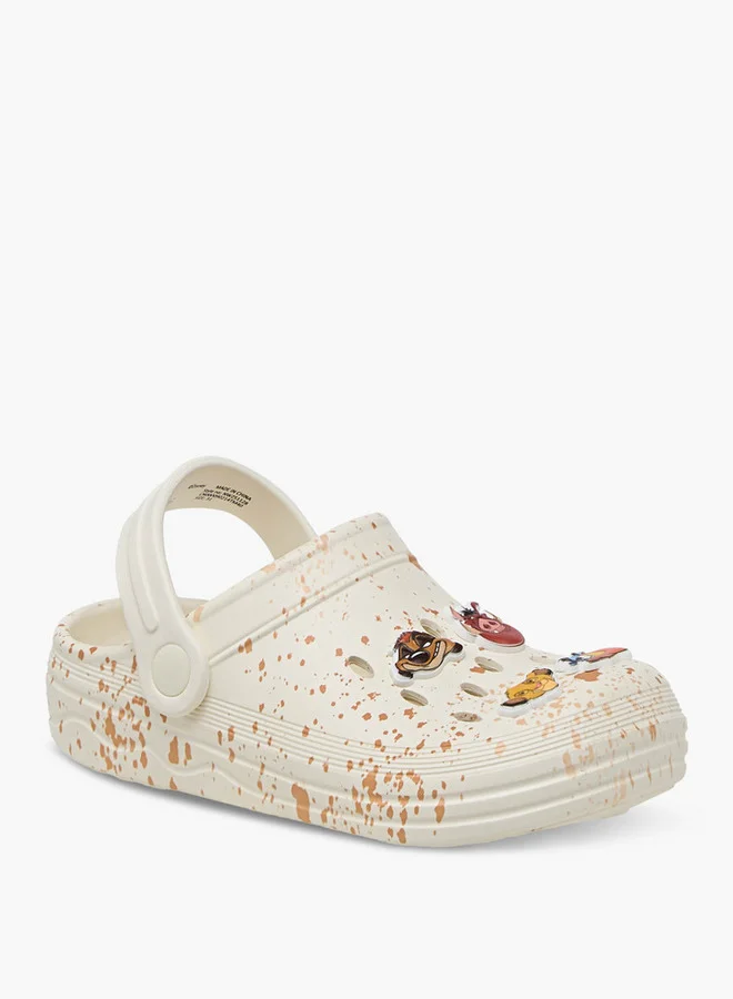 ديزني The Lion King Jibbitz Embellished Clogs with Backstrap