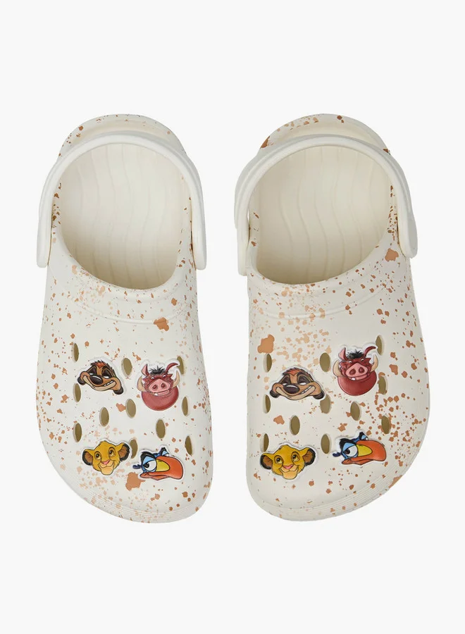 ديزني The Lion King Jibbitz Embellished Clogs with Backstrap