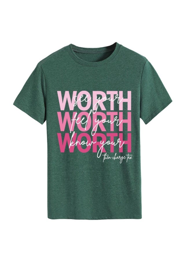 Women's Graphic T Shirts Casual Funny Printed Short Sleeve Undershirts Crewneck Summer Shirts for Women - Image 1