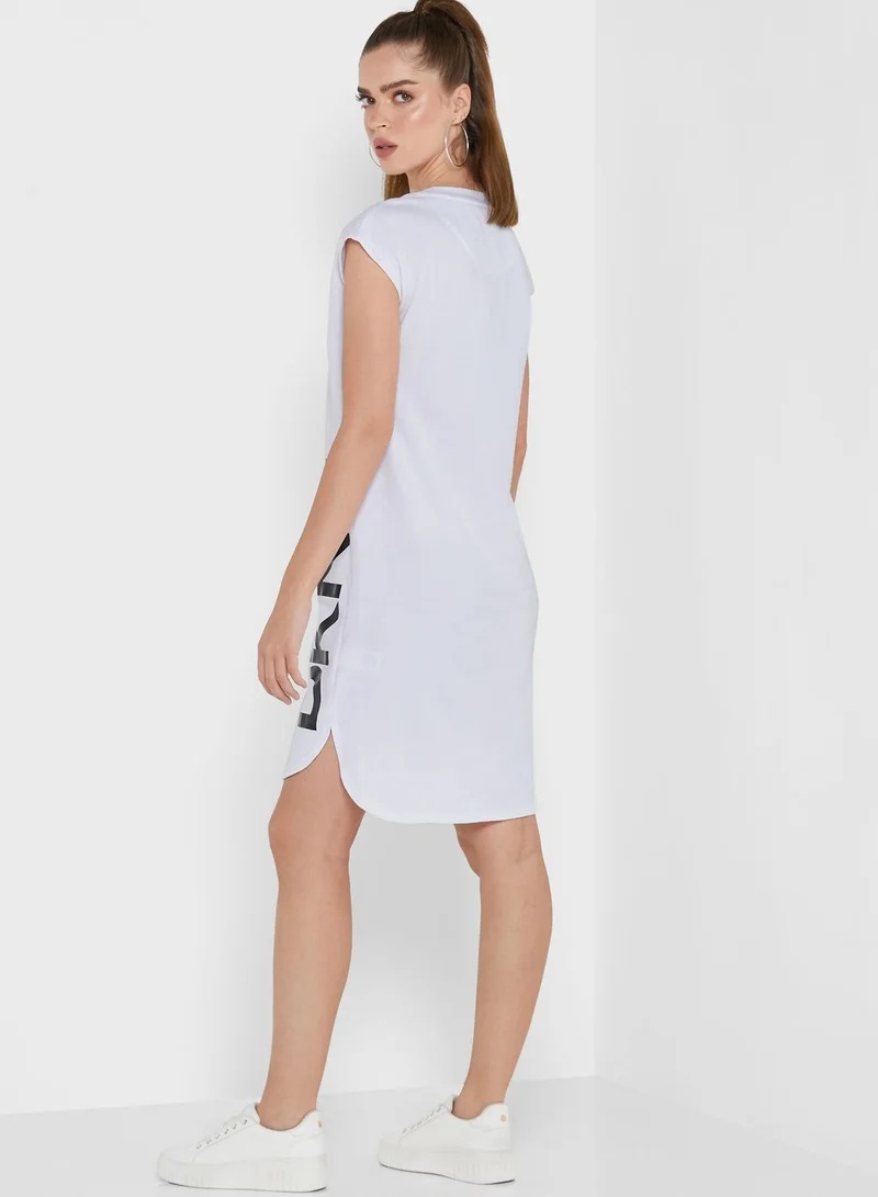 DKNY Cap Sleeves T-Shirt Dress