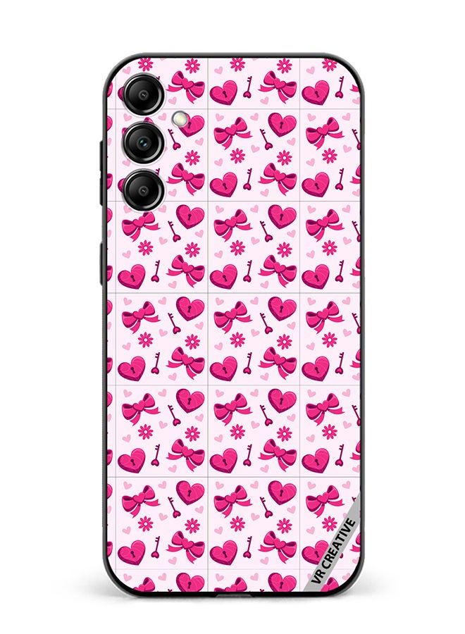 VR CREATIVE Protective Case Cover For Samsung Galaxy M14 Love Pattern Design Multicolour - Image 1