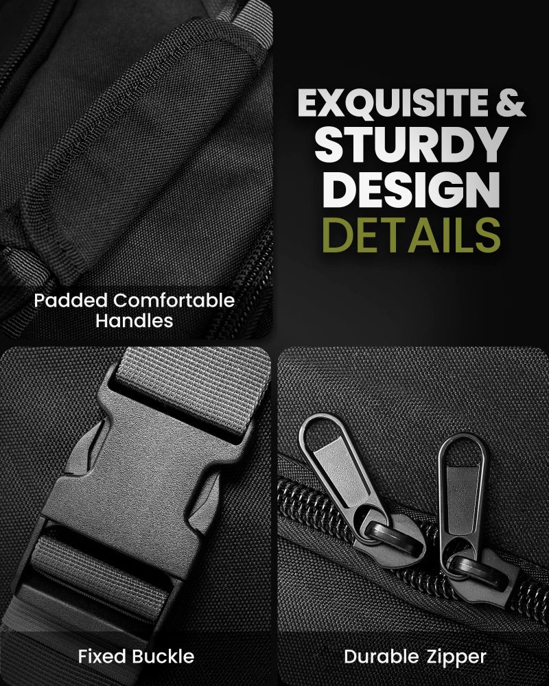 OutdoorMaster Golf Travel Bag, 900D Oxford Waterproof -Black, for Frequent Traveling Golfers - Image 5