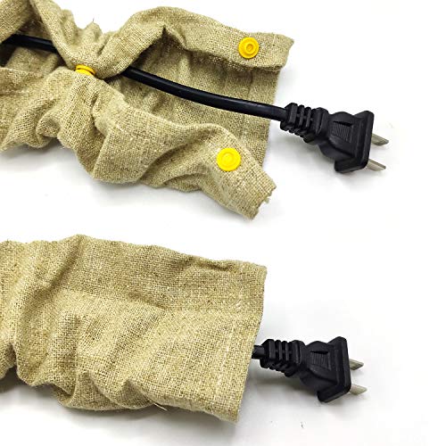 ECUDIS 2 Pack Chandelier Cord Cover, 6 Feet Chain Cover for Chandelier Lighting Wires, Brown - Image 4